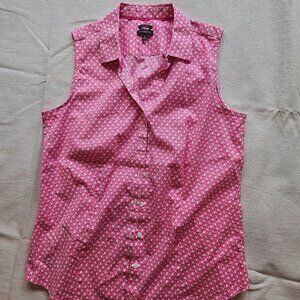 Sleeveless Button-Up Shirt